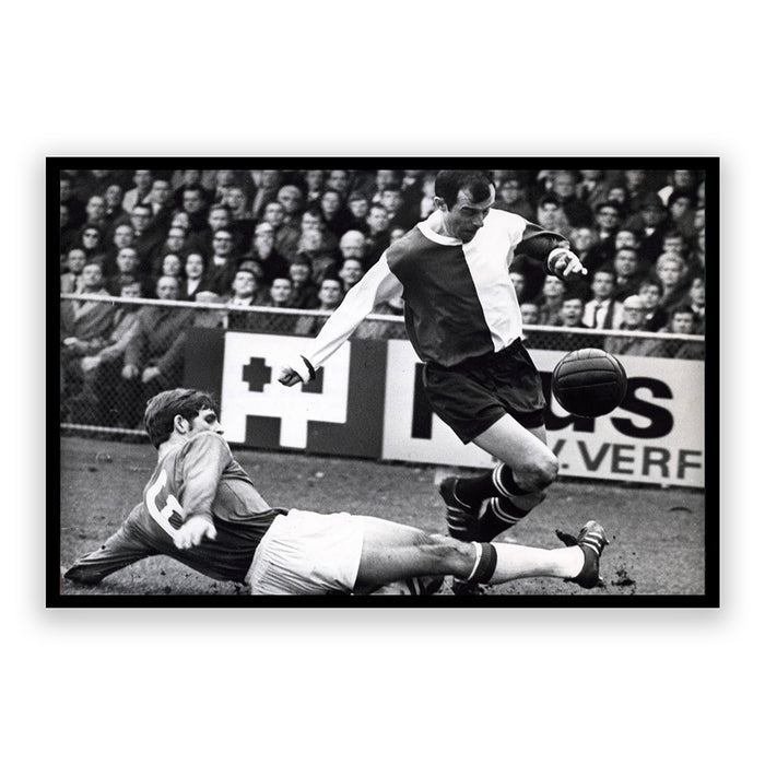 Walljar Coen Moulijn Actie AZ - Feyenoord 1969 Poster