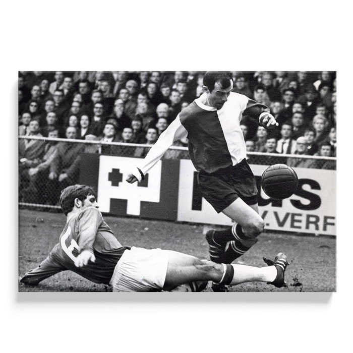 Walljar Coen Moulijn Actie AZ - Feyenoord 1969 Poster