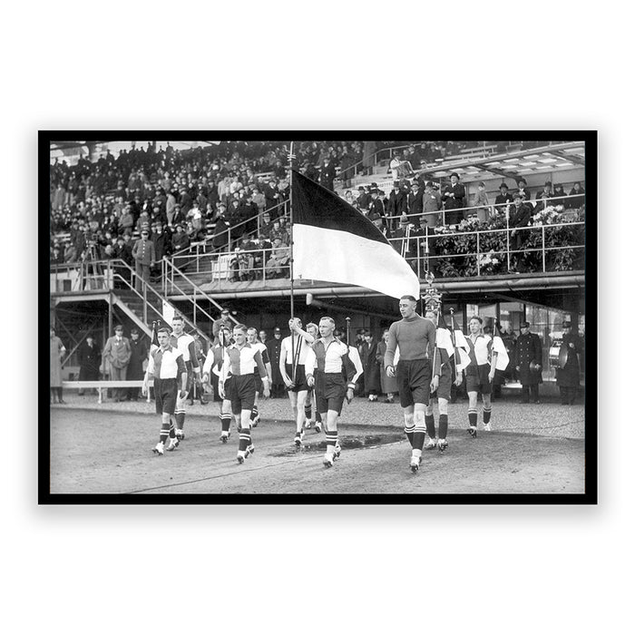 Walljar Eerste Feyenoord Elftal Opening Van Het Stadion (De Kuip) 1937