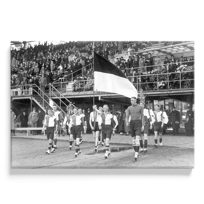 Walljar Eerste Feyenoord Elftal Opening Van Het Stadion (De Kuip) 1937