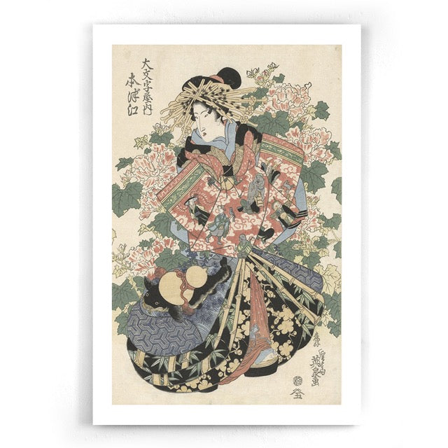 Walljar Keisai Eisen - Paraderende Courtisanes - Drieluik