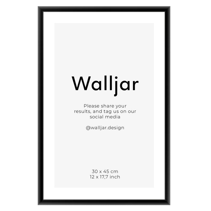 walljar Premium Aluminium Fotolijst Zwart - 30 x 45 cm