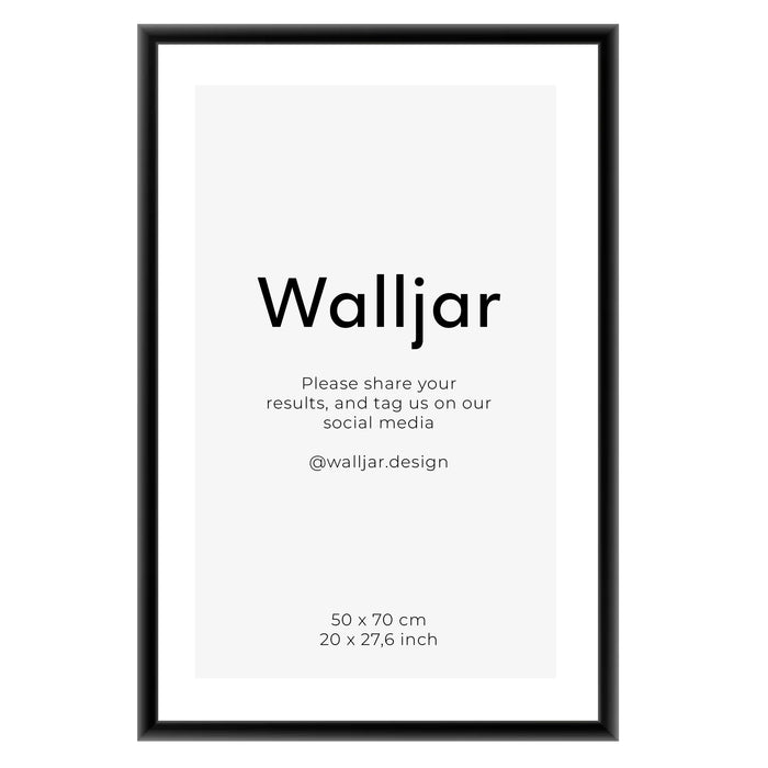 walljar Premium Aluminium Fotolijst Zwart - 50 x 70 cm