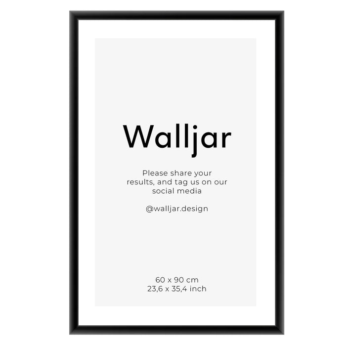 walljar Premium Aluminium Fotolijst Zwart 60 x 90 cm