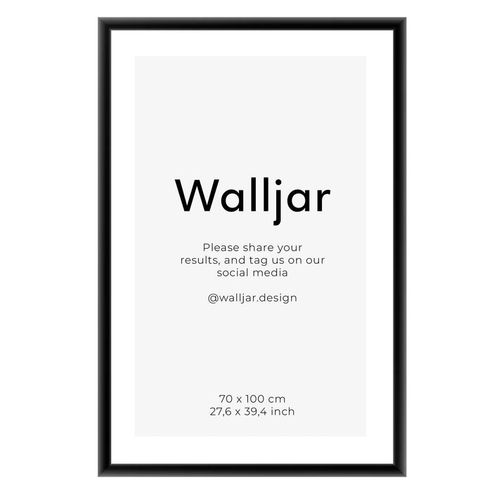 walljar Premium Aluminium Fotolijst Zwart - 70 x 100 cm
