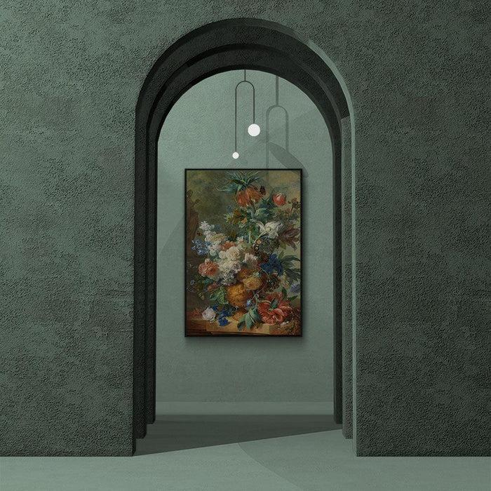 Walljar Van Huysum - Stilleven Met Bloemen En Vlinders