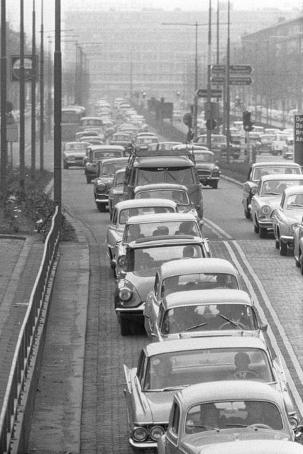 walljar Verkeersdrukte rond stadion Feyenoord (Feyenoord - MVV) 9-1