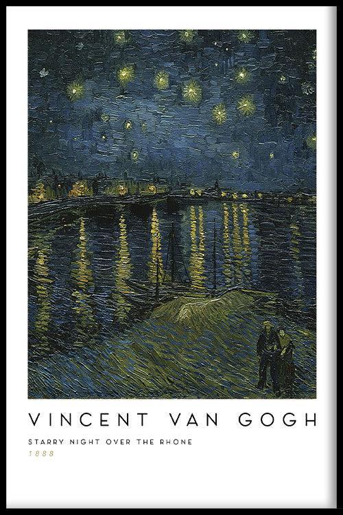 walljar Vincent van Gogh - Sterrennacht Boven De Rhone