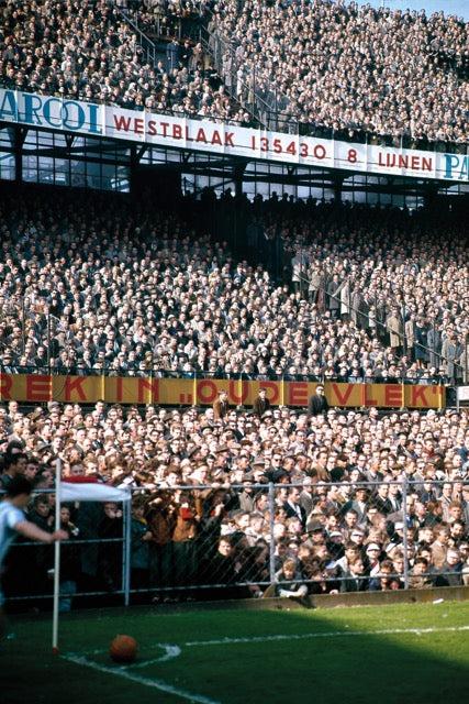 walljar Volle Kuip tijdens hoekschop - Rotterdam 1958-1965