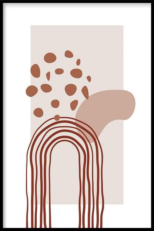 walljar Abstract Arch Shape