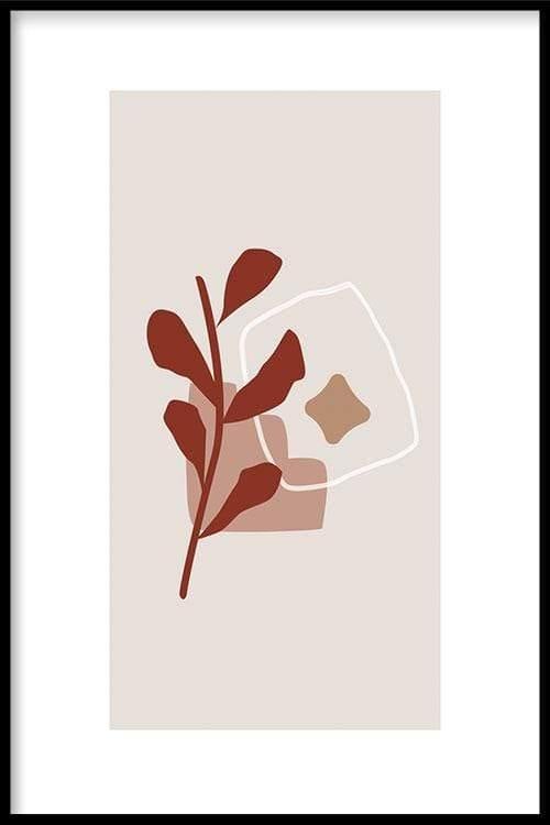 walljar Abstract Leaf