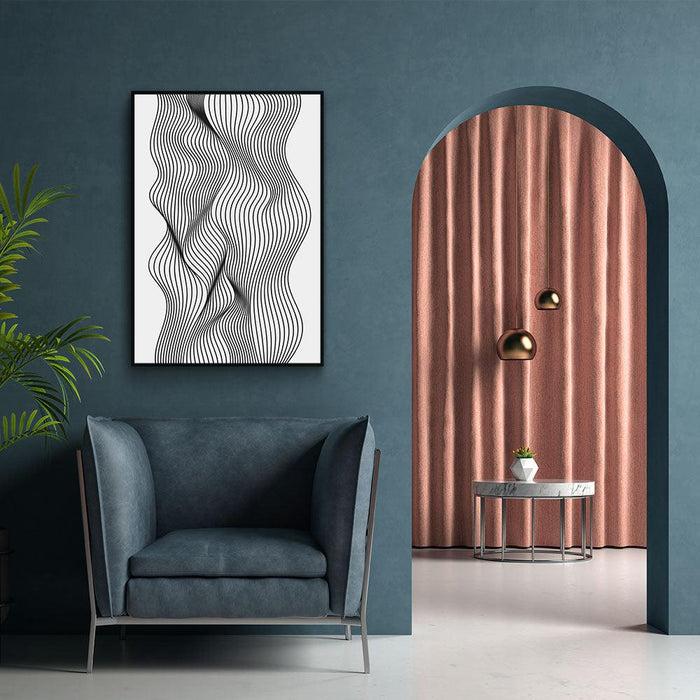 Walljar Abstract Line Art