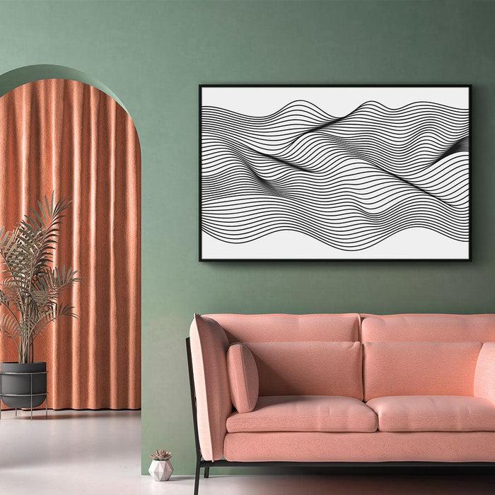 Walljar Abstract Line Art II