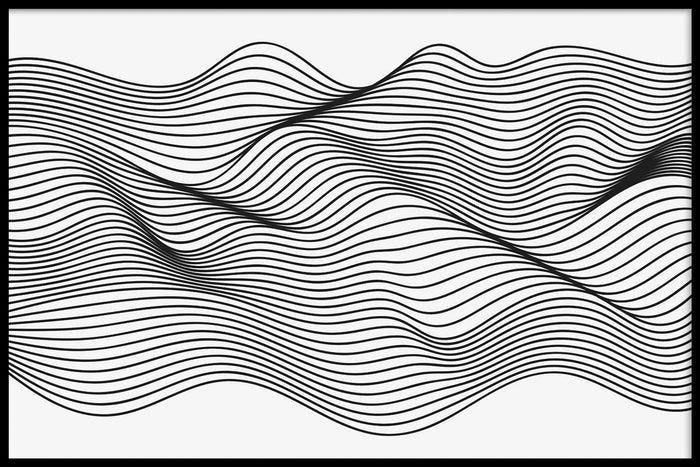 walljar Abstract Line Art II