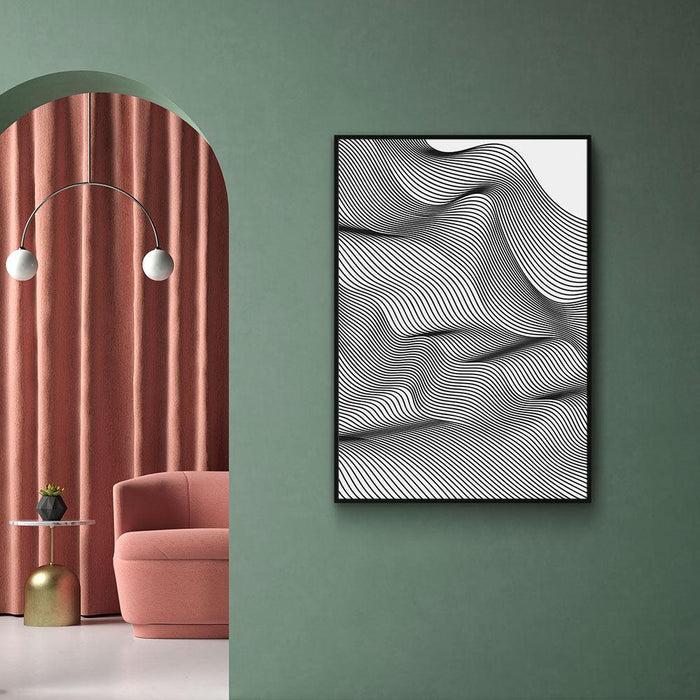 Walljar Abstract Line Art V