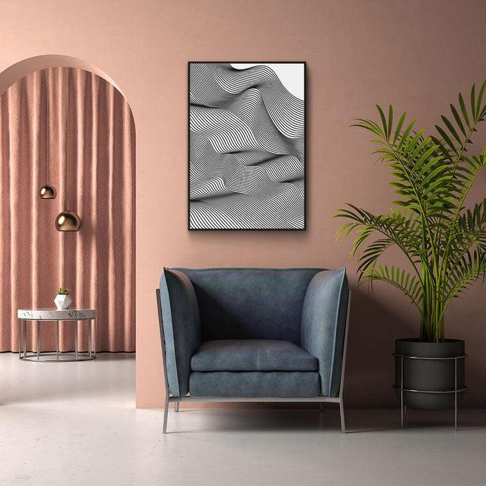 Walljar Abstract Line Art V