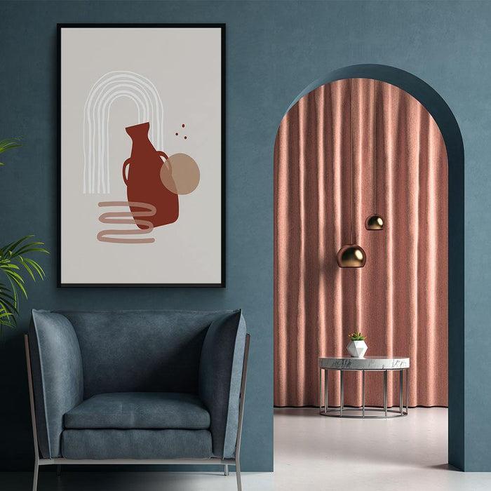 Walljar Abstract Pot Shape