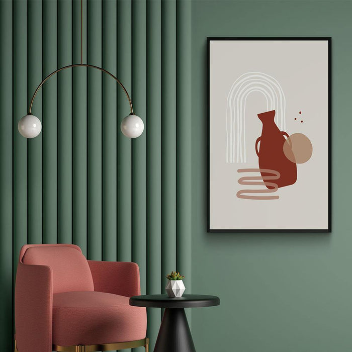 Walljar Abstract Pot Shape