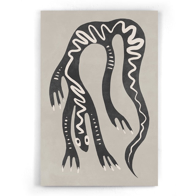 Walljar Abstracte Gekko Drieluik