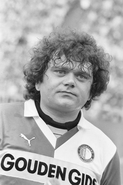 walljar Andre Hazes in een Feyenoord Shirt Poster