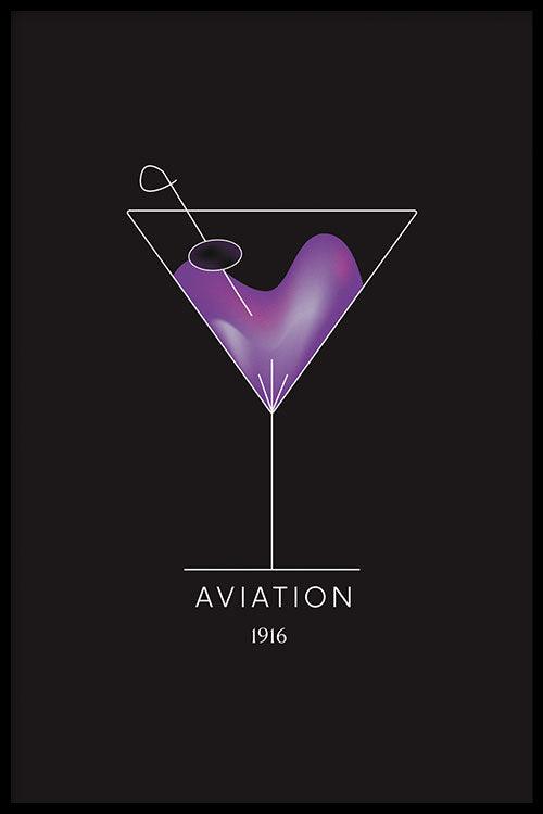 Walljar Aviation Cocktail