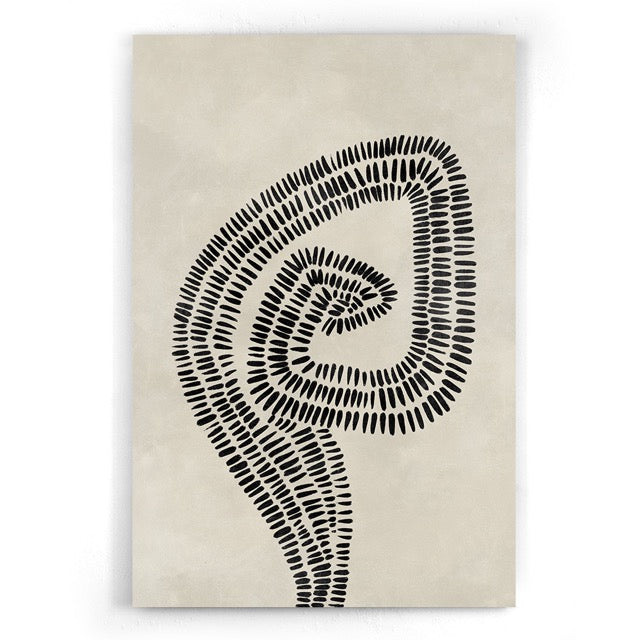 Walljar Black And White Abstract Drieluik