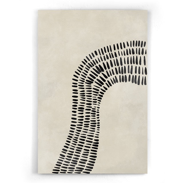 Walljar Black And White Abstract Drieluik