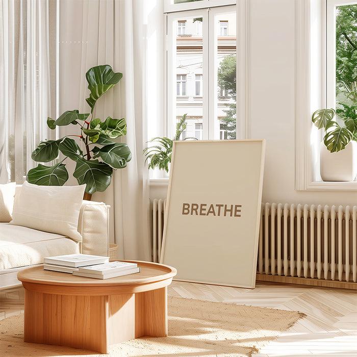 Walljar Breathe Poster