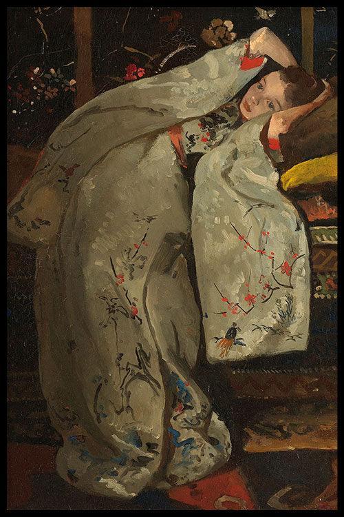 walljar Breitner - Meisje in witte kimono