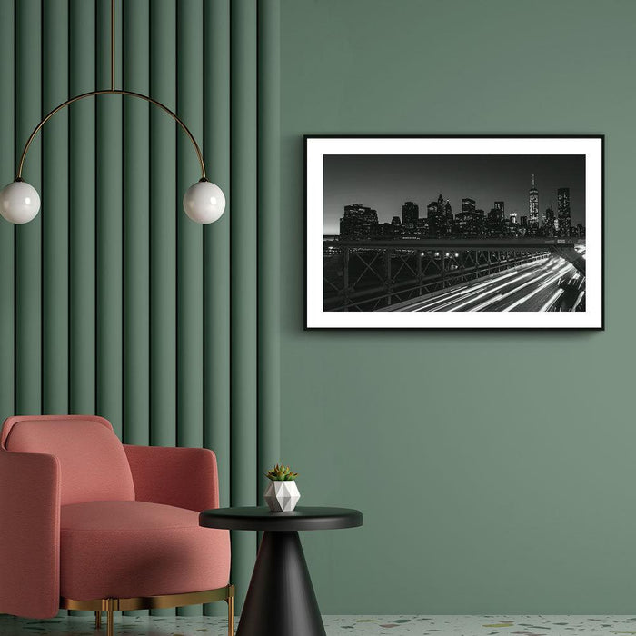 Walljar Brooklyn Bridge Skyline