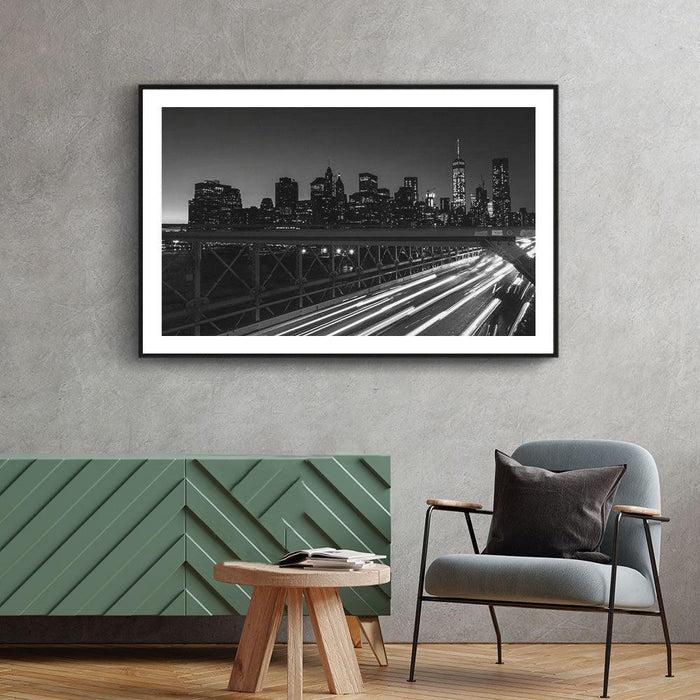 Walljar Brooklyn Bridge Skyline