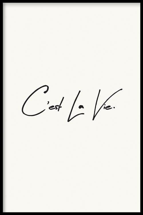 walljar C'est La Vie