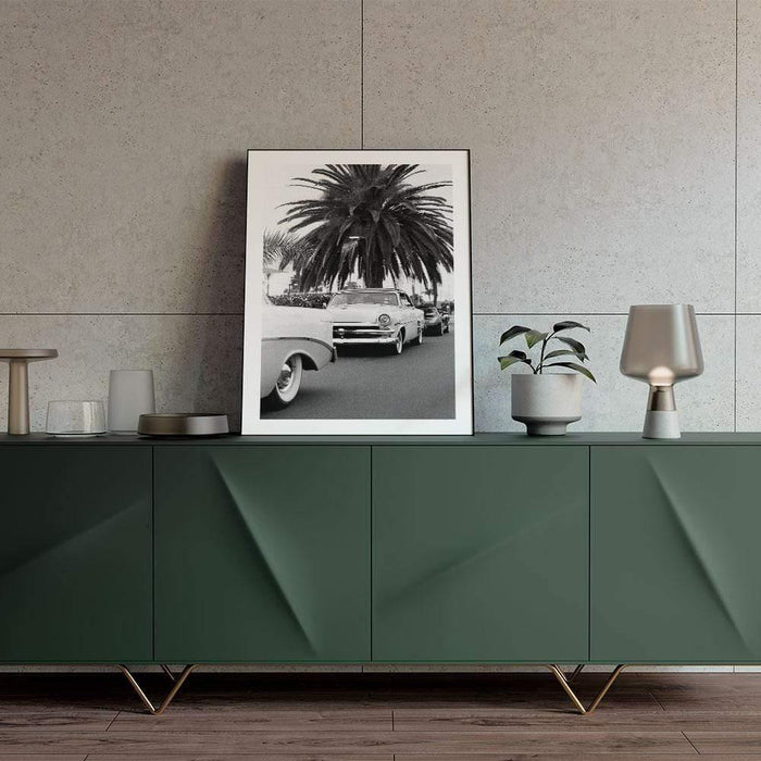 Walljar Classic Car Under A Palm Tree