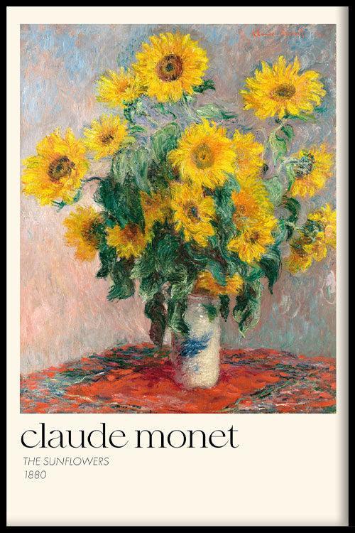 walljar Claude Monet - Zonnebloemen