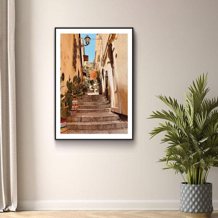 Walljar Colourful Staircase