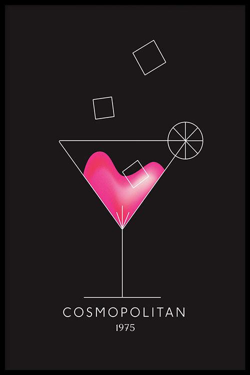 Walljar Cosmopolitan Cocktail
