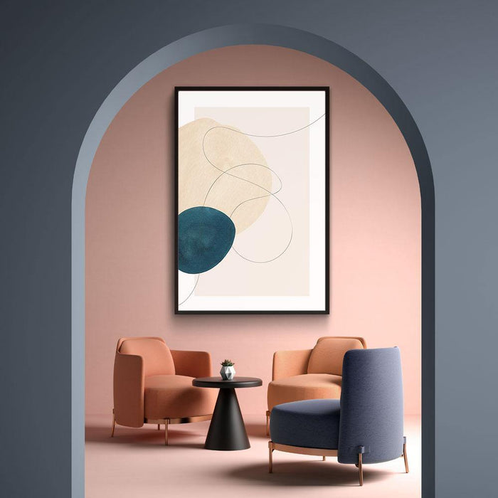 Walljar Cream Circle