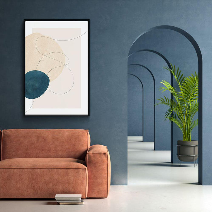 Walljar Cream Circle