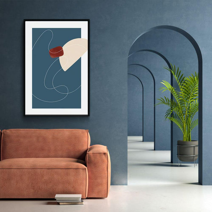 Walljar Cream Half Circle