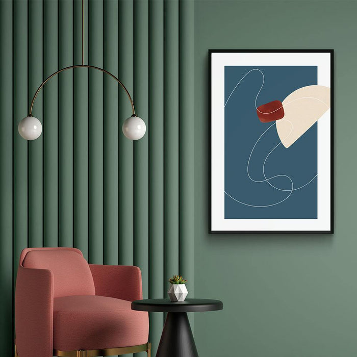 Walljar Cream Half Circle