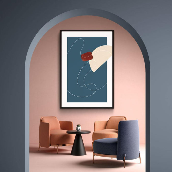 Walljar Cream Half Circle