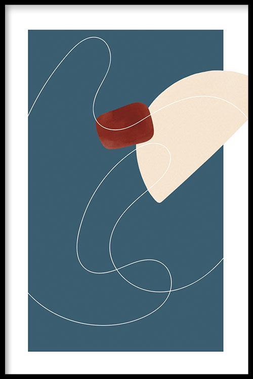 walljar Cream Half Circle