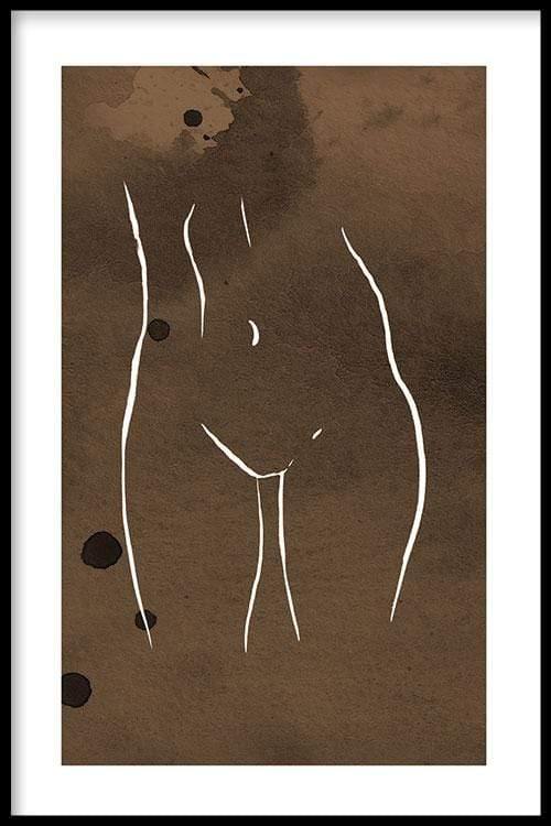 walljar Curves Line Art