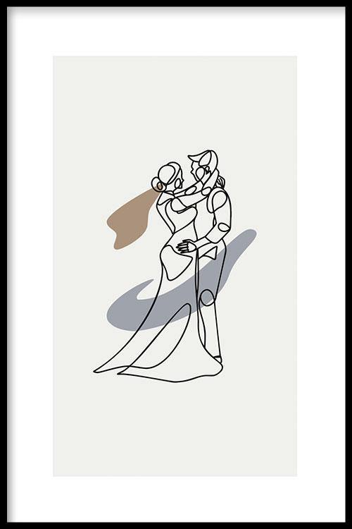 walljar Dance Line Art