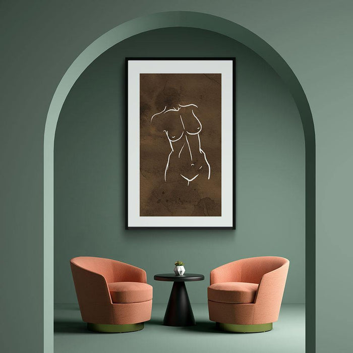 Walljar Female Line Art