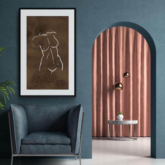 Walljar Female Line Art