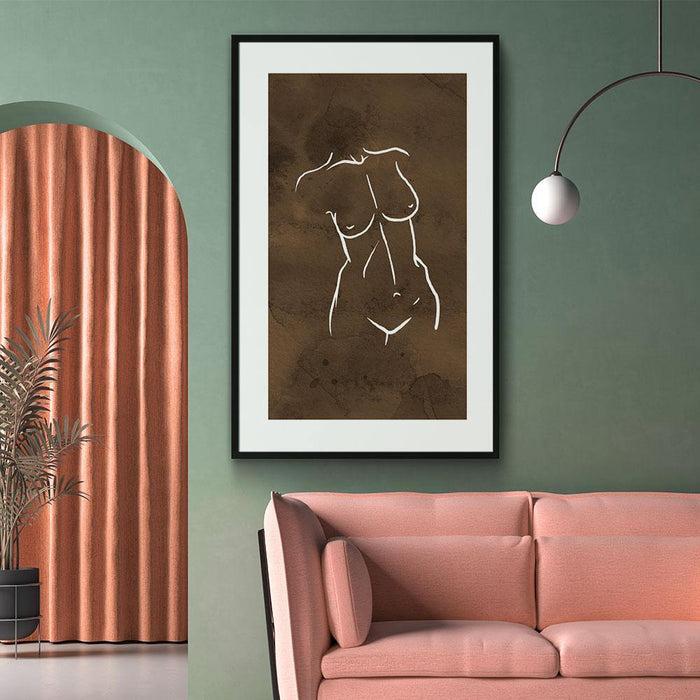 Walljar Female Line Art