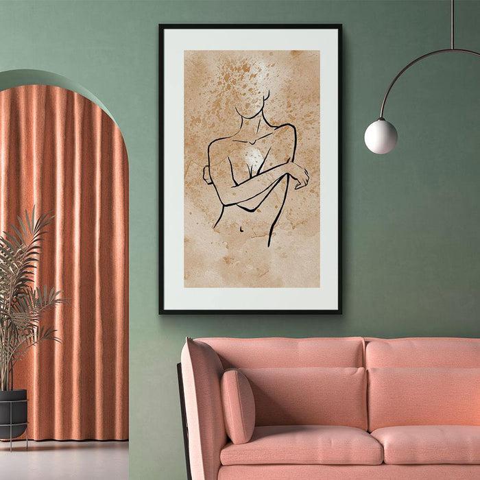 Walljar Feminine Line Art