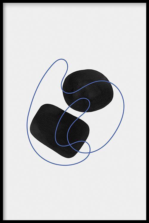 walljar Flowing Shapes