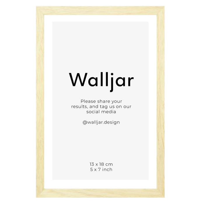 walljar Fotolijst eikenhout naturel - 40 x 60 cm